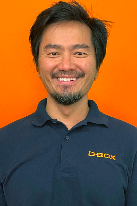 D-BOX support member Chay Tan