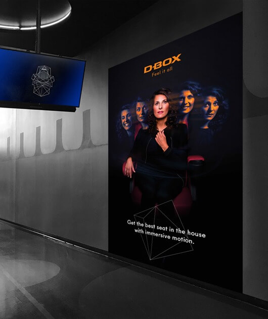 DBOX standee 3d poster Claudia English