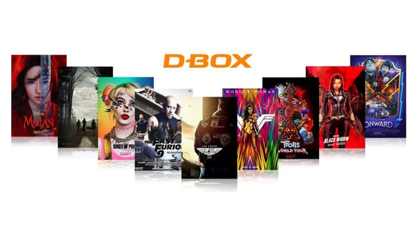 2020 movie line-up offered in D-BOX haptic technology