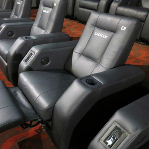 A row of D-BOX recliners