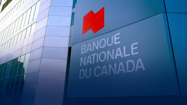 Logo de la Banque Nationale du Canada devant un édifice