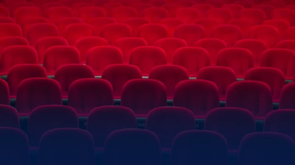 A movie theater auditorium